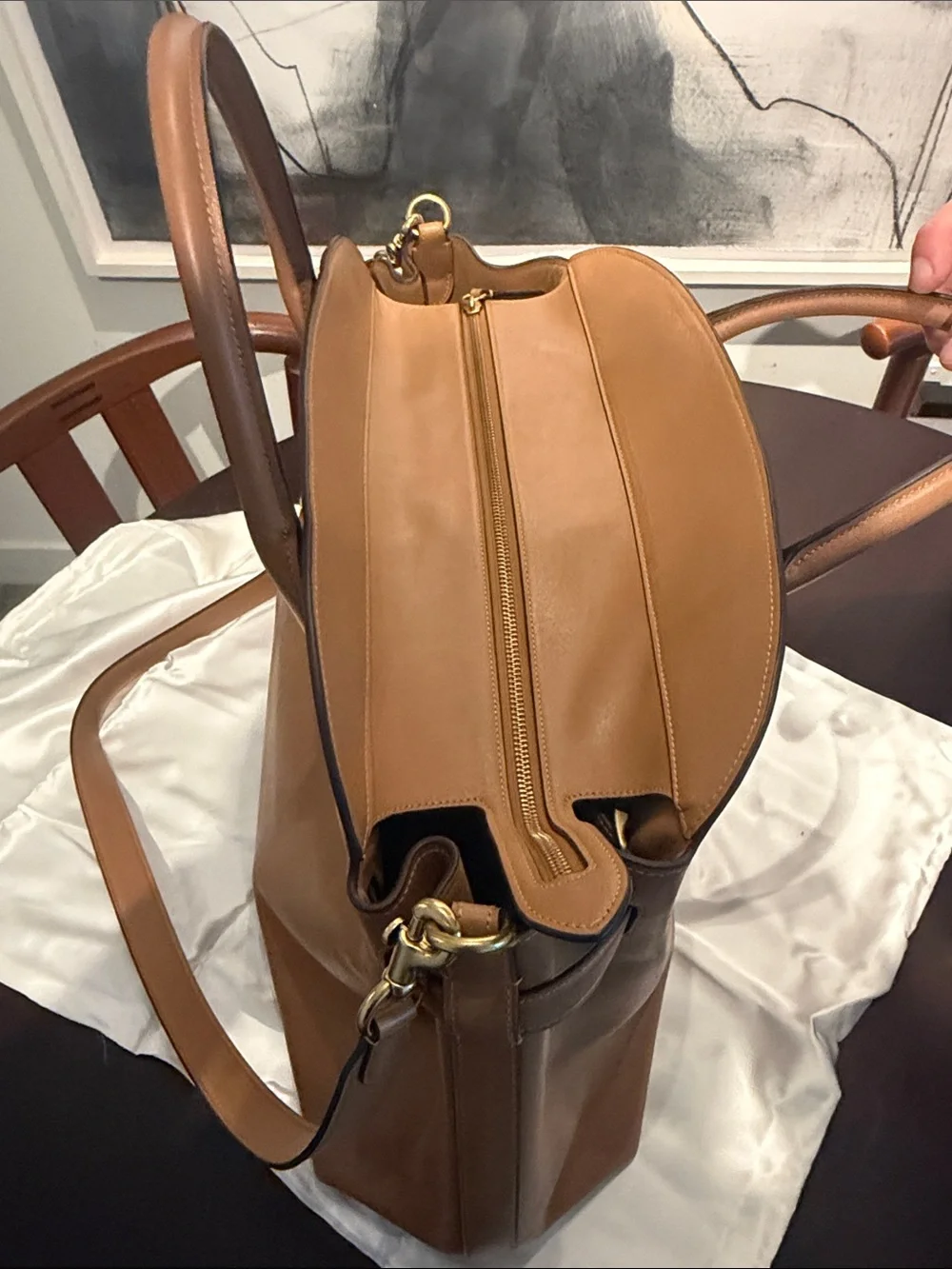 Coach Tan Leather Empire large Removable Strap purchased at Coach NYC 5th Ave